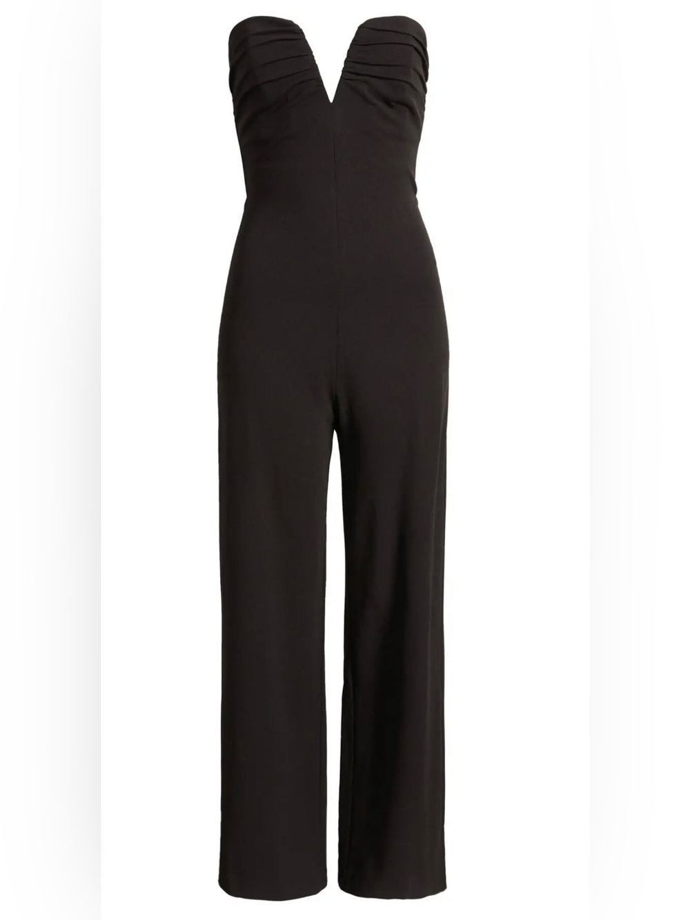 Floret Studios Strapless Wide Leg Jumpsuit